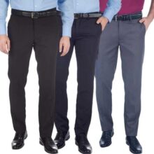 Kit 3 Calças Masculina Social Oxford Lisa Plus Size