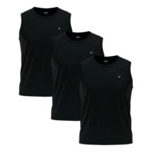 Kit 3 Camisas Regatas Dry-fit Masculina Sandrini Academia