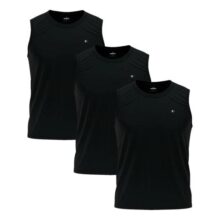 Kit 3 Camisas Regatas Dry-fit Masculina Sandrini Academia