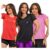 Kit 3 Camiseta Academia Feminina Camisa Dry Fit Treino Blusa