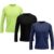 Kit 3 Camiseta DF Masculina Manga Longa Proteção Solar UV +50 Segunda Pele