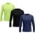 Kit 3 Camiseta DF Masculina Manga Longa Proteção Solar UV +50 Segunda Pele