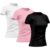 Kit 3 Camisetas Feminina Dry Básica Lisa Proteção Solar UV Térmica Camisa Blusa