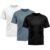 Kit 3 Camisetas Masculina Dry Fit Proteção Solar UV Básica Lisa Treino Academia Ciclismo Camisa