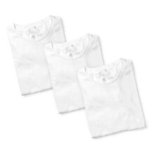 Kit 3 Camisetas Masculinas 100% Algodão Polo Wear Branco
