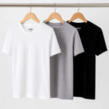 Kit 3 Camisetas Sandrini Algodão Dia Dia – Masculina