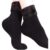 Kit 3 Meia Térmica Grossa Flanelada Fleece Inverno Frio Intenso Unissex (Preta)