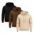 Kit 3 Moletom Blusa De Frio Com Capuz Agasalho Canguru