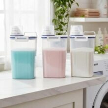 Kit 3 Potes Dispenser Hermético 2L Multiuso