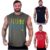 Kit 3 Regatas Machão Longline Masculina MXD Conceito Sem Manga Treino Academia Musculação Estampada