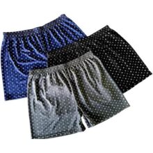 Kit 3 Samba Canção De Liganete Cueca Short Malha Fria Pijama