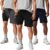 Kit 3 Shorts Masculino 2 Em 1 Duplo Bermuda Academia Bolso Para Treino Celular