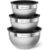 Kit 3 Tigelas Inox com Tampa Electrolux