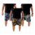Kit 3peças Bermudas Tactel Estampadas Masculina Shorts Praia
