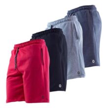 Kit 4 Bermuda Moletom Moletinho Masculino Bolso Academia