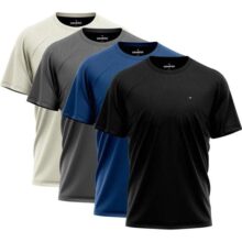 Kit 4 Camiseta Dry-fit Sandrini Masculina Academia
