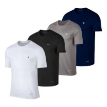 Kit 4 Camisetas Dry Fit Academia Exercícios Plus Size Treino