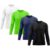 Kit 4 Camisetas Masculina Manga Longa Térmica Proteção Solar UV Dry Fit Segunda Pele X Tamanho G