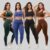 Kit 4 conjuntos calca legging fitness roupas feminina academia