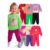 Kit 4 conjuntos em Moletom Menina (Tam. 1 ao 8)