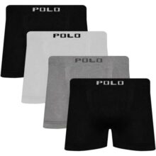 Kit 4 Cueca Box de Microfibra Polo Star Sortido