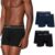 Kit 4 Cuecas Boxer Lupo Microfibra Poliamida Sem Costura Adulto Masculino