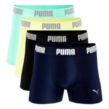 Kit 4 Cuecas Boxer Puma Poliamida Sem Costura Original