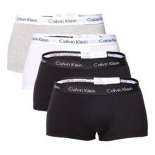 Kit 4 Cuecas Masculina Low Rise Trunk Algodão Calvin Klein, Tamanhos P ao GG