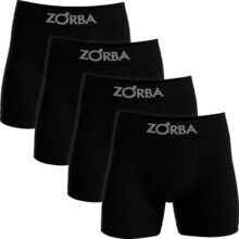Kit 4 Cuecas Zorba Boxer Algodão Sem Costura Box Masculina