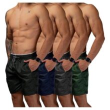Kit 4 Shorts Masculino Praia Tactel Academia C Lycra Bermuda