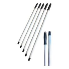 Kit 5 Cabos De Alumínio 1,6m Com Rosca Universal Para Vassoura E Rodo