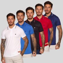 Kit 5 Camisas Camiseta Gola Polo Masculina Premium Basica