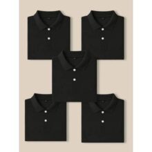 Kit 5 Camisas Gola Polo Camisetas Blusas