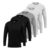 Kit 5 Camiseta Manga Longa Masculina Slim Algodão 30.1 Zaroc
