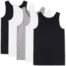 Kit 5 Camiseta Regata Masculina Algodão Premium