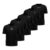Kit 5 Camisetas Dry All Black Alpha