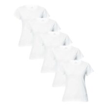 Kit 5 Camisetas Femininas Básicas Hering