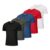 Kit 5 Camisetas Parvori Dry Fit Academia Esportes – Slim Fit