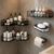 Kit 5 Prateleira Banheiro Suporte Porta Shampoo E Sabonete