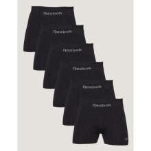 Kit 6 Cuecas Reebok Boxer Masculino Poliamida