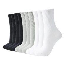 Kit 6 Pares Meia Cano Medio Alto Longo Sport Academia Cores