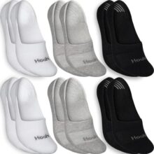 Kit 6 Pares Meias Hoahi Sapatilha 100% Invisível C/ Silicone