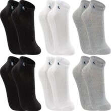 Kit 6 Pares Meias Lupo Cano Curto Academia Algodão