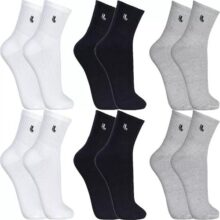 Kit 6 Pares Meias Lupo Cano Médio Alto Academia Original
