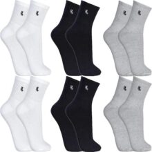 Kit 6 Pares Meias Lupo Cano Médio Alto Academia Original