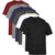 Kit 7 Camisetas Masculina Manga Curta Lisa Algodão Premium Tamanho M