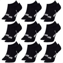 Kit 9 Pares Meia Puma Soquete Sapatilha Invisível Cano Baixo