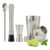 Kit Caipirinha Inox Coqueteleira 500 Socador Dosador Colher