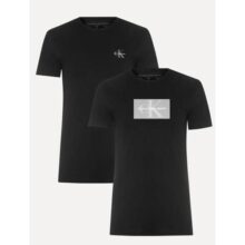 Kit Camisetas Calvin Klein Basic Slim Fit Preta – Original