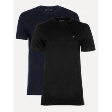 Kit Camisetas Tommy Hilfiger Essential Preta/marinho 2un